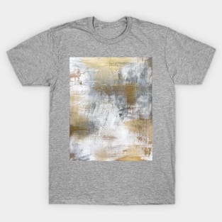 Gold And Grey Textures A3 T-Shirt